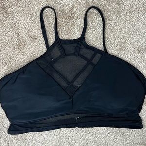 Xhiliration Strappy Mesh Bikini Top